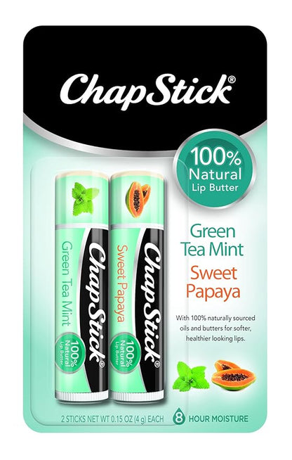 ChapStick 100% Natural Lip Butter Green Oz