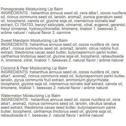 Burt's Bees Gifts, 4 Lip Balm Watermelon