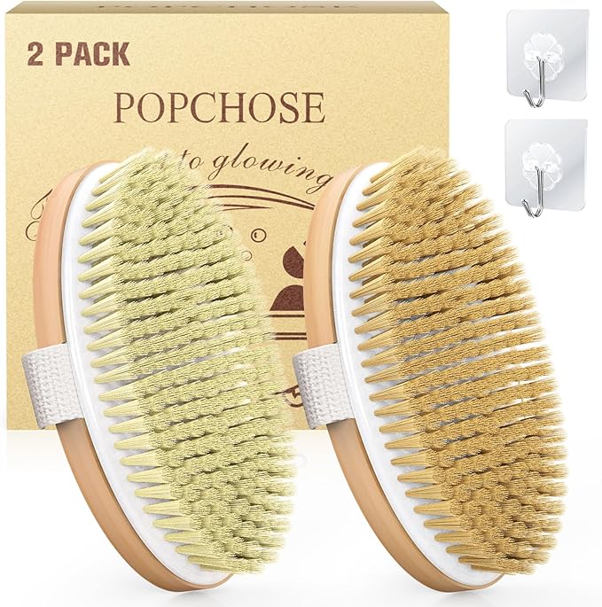 Popchose dry brushing body brush,