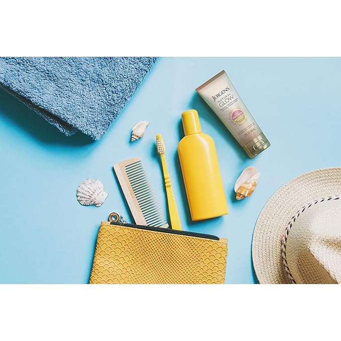 Jergens Natural Glow Face Self Tanner Lotion, SPF 20 Sunless Tanning, Fair to Medium Skin Tone, Daily Facial Sunscreen, Oil Free, Broad Spectrum Protection, 2 Fl Oz (Pack of 2) (Packaging May Vary)