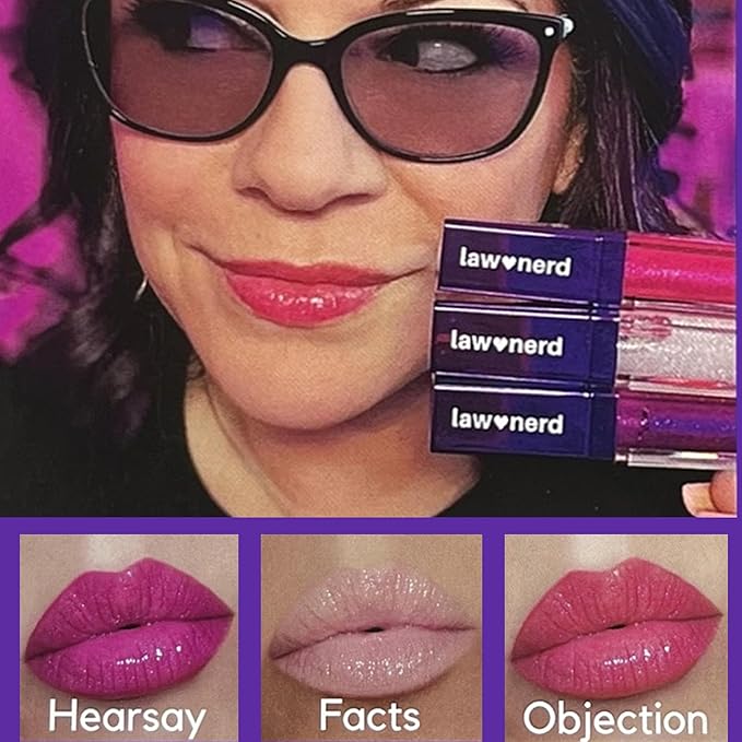 Gerard Cosmetics Emily D Baker X Lighted Lip Gloss - Hearsay | Sheer Purple Lip Gloss w/Iridescent Pearl Finish | Moisturizing Lip Gloss with Light & Mirror | Cruelty Free | Made in the USA