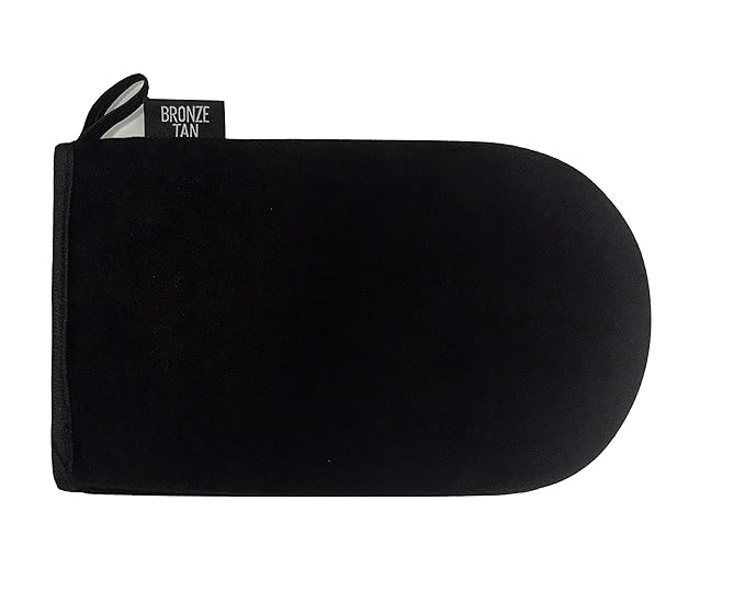 Bronze Tan Self Tanning Mitt for Self Tan - Self Tanner Mitt for Application of Bronze Tan Self Tanner - Black Tanning Mitts Self Tanner are Machine Washable And Reusable Sunless Tanning Mit
