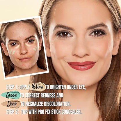 Contour Stick Corrects Skin Tone Bronzer Waterproof Sweat Concealer Yellow