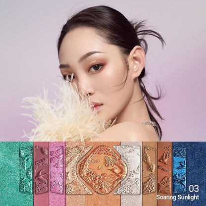 FLORASIS Floral Engraving Phoenix Makeup Palette Makeup Long