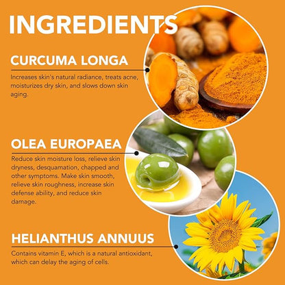 Turmeric Serum for Face Dark Spots, Face Skin Reduces Hyperpigmentation, Age Spots, Sun Spot, Improve Skin Tone 2Pack