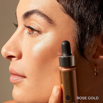 COVER FX Custom Enhancer Drops - Rose Gold: Liquid Highlighter 15mL
