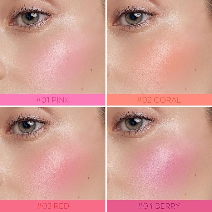 KYDA Water Jelly Tint Blush, Coral, Jelly Tinted Lasting Moisturising