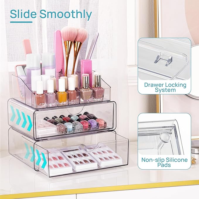 Vtopmart 3 tier clear makeup
