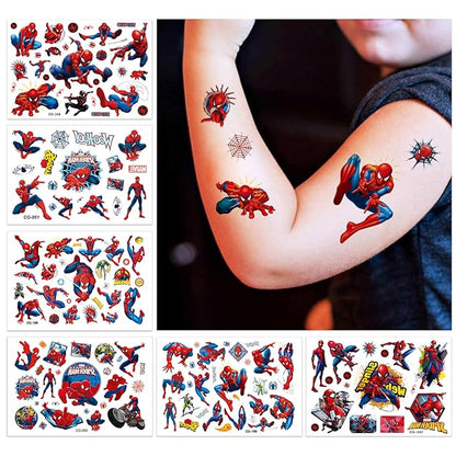 6 sheets Temporary Tattoos for Kids Movie Tattoos Reward Gifts