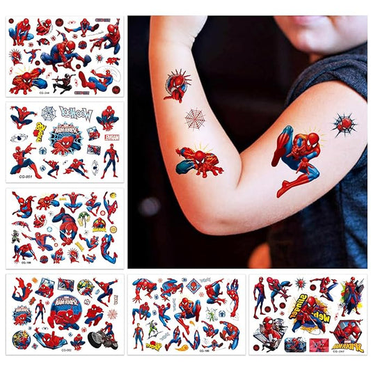 6 sheets Temporary Tattoos for Kids Movie Tattoos Reward Gifts
