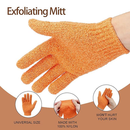 UNIMEIX 5 Pack Self Tanning Mitt Applicator Kit Set Self Tan Back Applicator with Self Tanning Glove for Self Tan Mitt Mini Self Tan Glove and Sunscreen Brush (Brown)