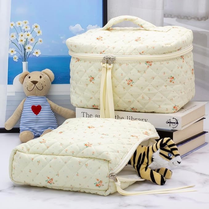 Pazimiik cotton makeup bag for