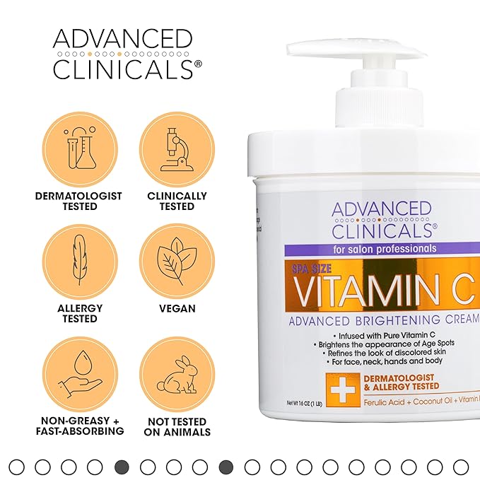 Advanced Clinicals Vitamin C Face & Moisturizing