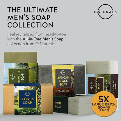 O Naturals 5PC Mens Soap Gift