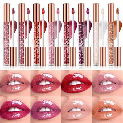 Purple Lip Gloss Lip Plumper Gloss Tinted Glitter Lipgloss Lip Oil Teens Moisturizing Lipstick Lip Balm High Shine And Vegan Plumping Lip Gloss For Women Girls Long-Lasting Dry Lip Care(07#)