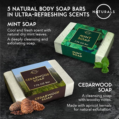 O Naturals 5PC Mens Soap Gift