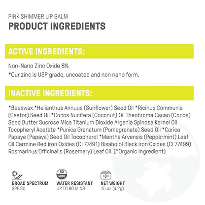 Raw Elements Organic Pink Lip Shimmer