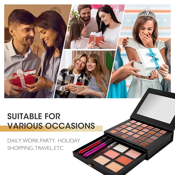 All in One Makeup Kit,Makeup Palette Includes 30