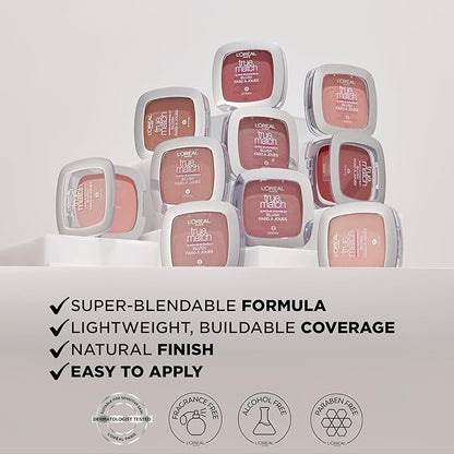 L'Oreal Paris True Match Super-Blendable Powder Blush, Apricot May Vary) 0.21 Oz