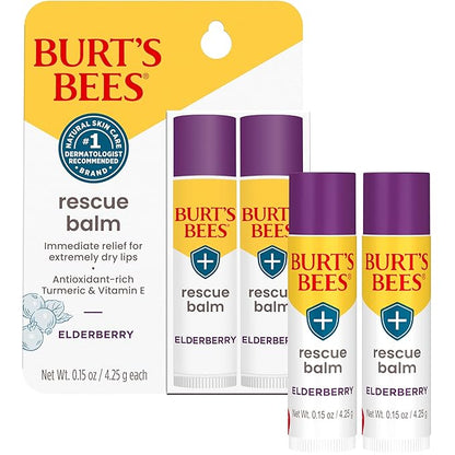 Burt's Bees Rescue Balm Elderberry Lip oz.
