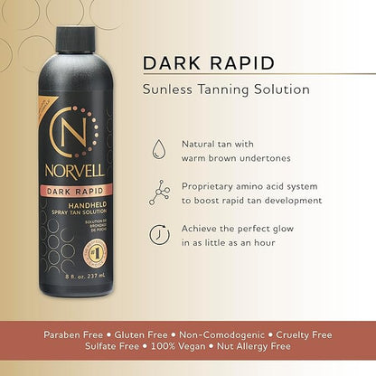 Norvell Premium Sunless Tanning Solution - One Hour Rapid, 8 fl.oz.