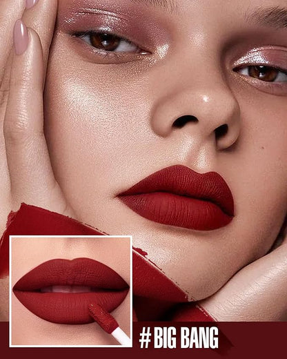 Dark Red Lipstick Matte, Red Liquid Lipstick Long Long