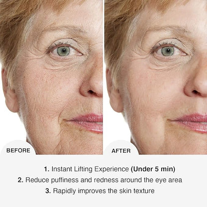 DermaSet Instant Face and Eye Lift | Face Skin Under Eye Tightening for Wrinkles, Lose Skin, Puffiness and Fine Lines | Fast Action Product within 5 Minutes | 0.51 Fl Oz (Pack of 1)