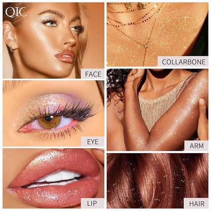 3 Colors Polvo De Hadas Highlighter Powder Stick Body Glow