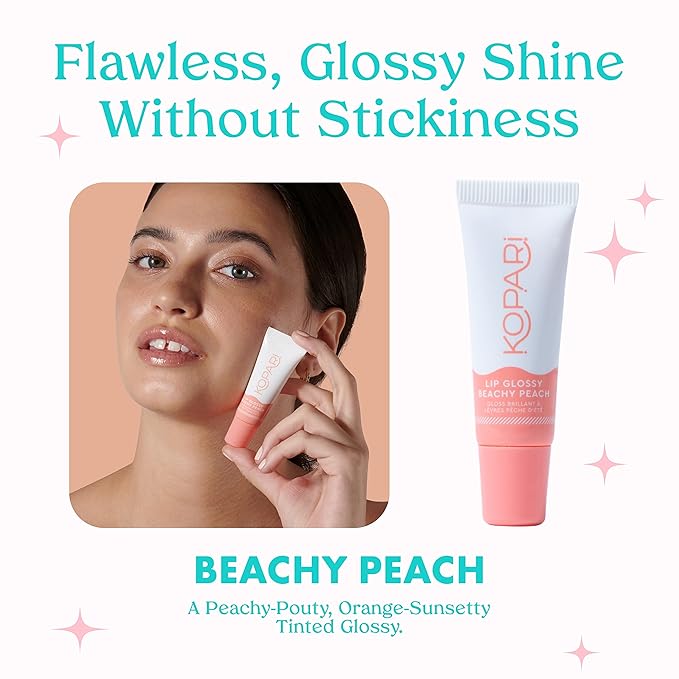 Kopari Beach Peach Lip Glossy 1