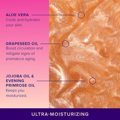 Unicorn Snot Glitter Sunscreen Spritz - SPF 35 Shimmering, Lightweight Spray Sunscreen for Face & Body Glow - UVA/UVB Protection - Water Resistant, Unscented Sunscreen - Made in USA -Rose Gold Shimmer