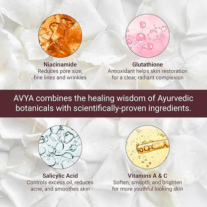AVYA Anti-Aging Power Serum - Hyaluronic Acid Face Serum Plumps and Brightens Skin/Retinol Treatment Reduces Fine Lines and Boosts Collagen for Smoother Skin / 1oz (30ml)