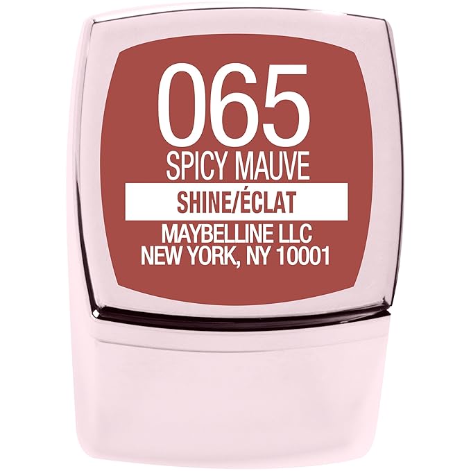 Maybelline New York Color Sensational Shine Compulsion Lipstick Makeup, Spicy Mauve, 0.1 Ounce