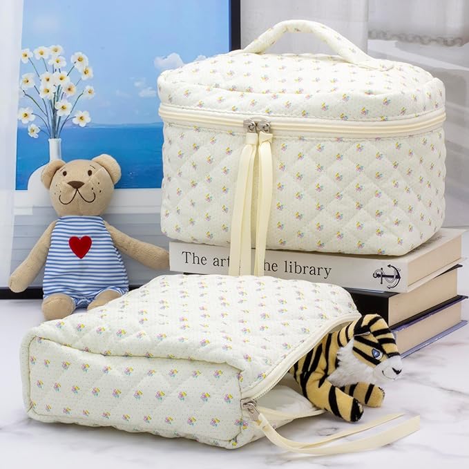 Pazimiik cotton makeup bag for