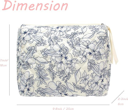 Pazimiik cotton makeup bag for