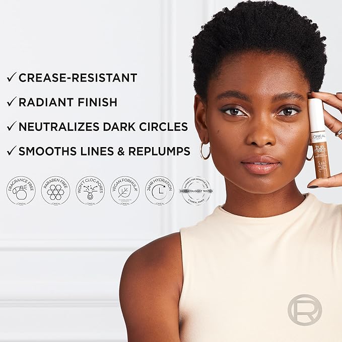 L'Oreal Paris True Match Radiant Serum Concealer, Brightening Caffeine, C10, 0.33 Oz