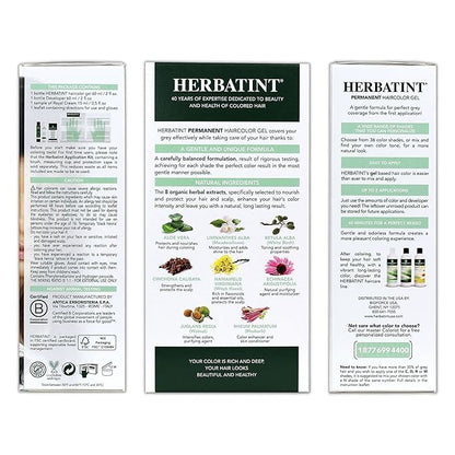 Herbatint Permanent Haircolor Gel, 2N