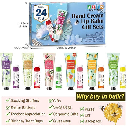 AZEN 24 Sets Hand Cream Bulk Guests