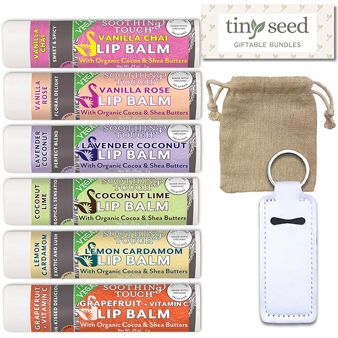 Vegan Lip Balm Set - Pack Grapefruit