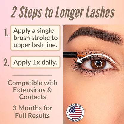 LeVaye Cosmetics Show Lash Eyelash Serum for Longer, Thicker, Gorgeous Looking Lashes, Cruelty Free Lash Serum