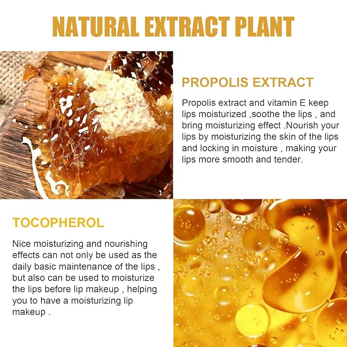 Honey Lip Balm Pot, Propolis Lip