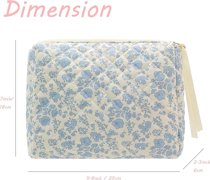 Pazimiik cotton makeup bag for