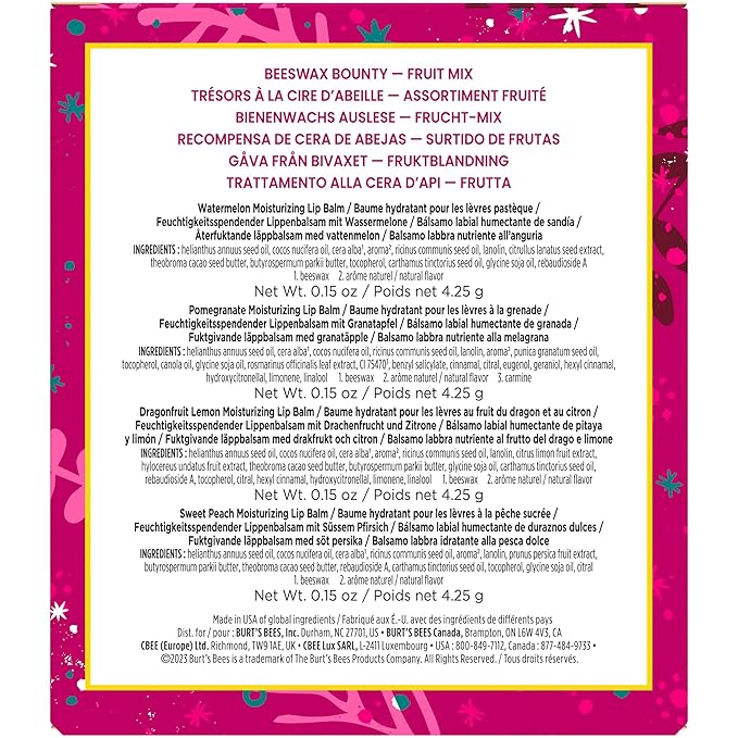 Burt's Bees Lip Balm Gift Set, oz.