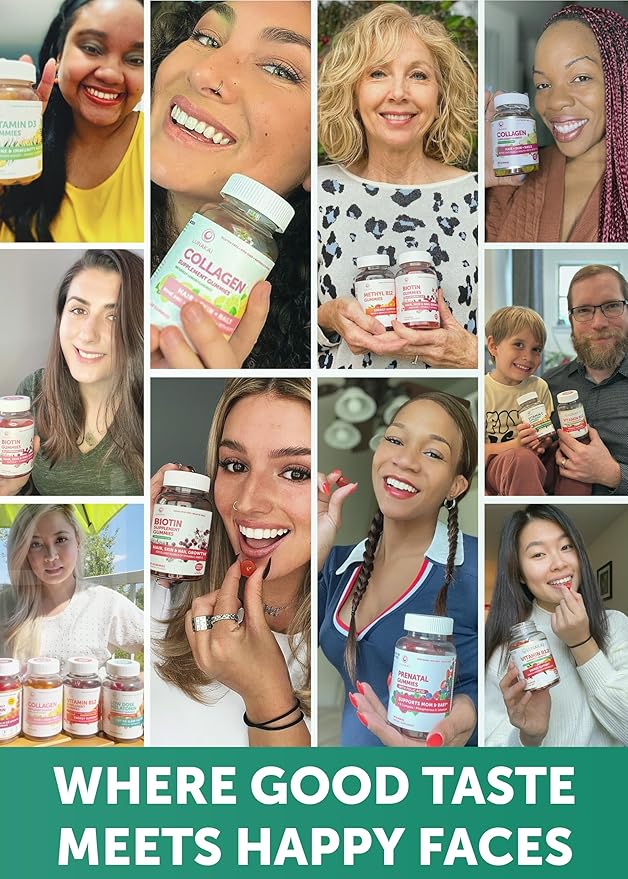 Lunakai Biotin and Vitamin D3 Gummies Bundle - Hair Skin and Nails Growth Gummies with Vitamin C and E - Immunity, Bone and Mood Support Supplement - 30 Days Supply