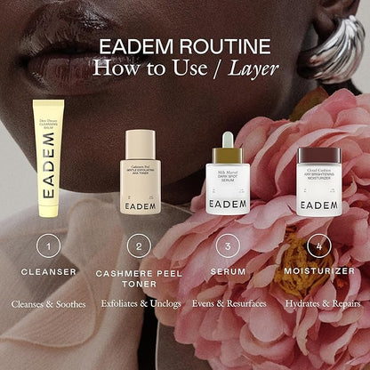 EADEM Gentle Exfoliating AHA & PHA Toner, Exfoliating Face Serum with Tranexamic Acid, AHA Exfoliant & Pore Minimizer for Face and Body, Acne Spot Serum, Mothers Day Gifts, 5.0 oz, Cashmere Peel
