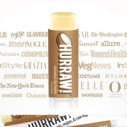 Hurraw! Coconut Lip Balm, 2 Pack: Palm