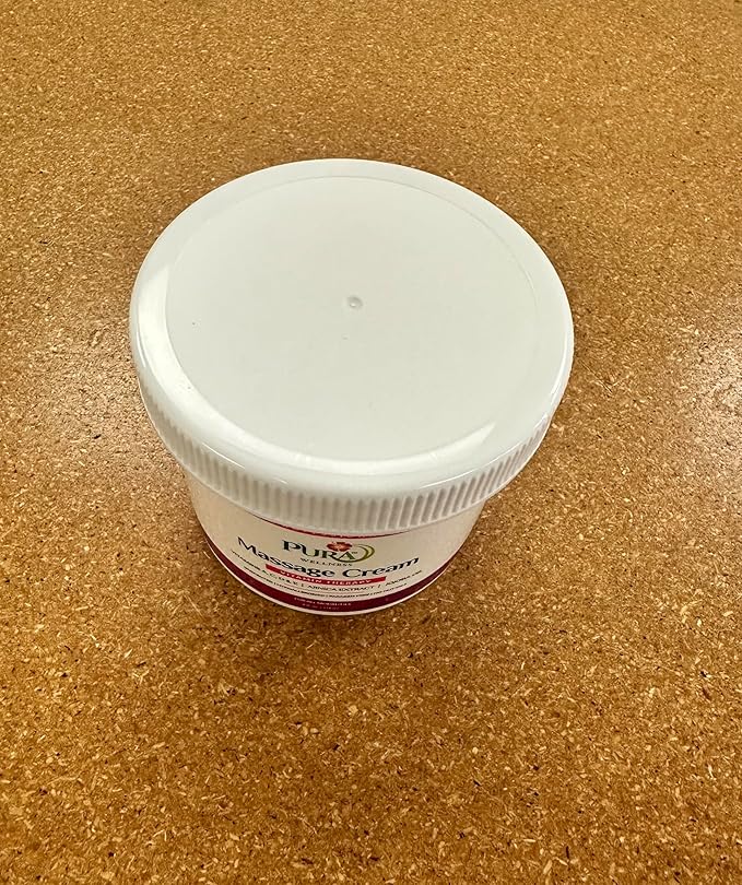 Vitamin Therapy Massage Cream, Massage Cream for Physical Therapy, Pura Massage Cream Deep Tissue Therapy, Pura Wellness Vitamin Therapy Massage, Unscented Cream for Physical Therapy, 4oz