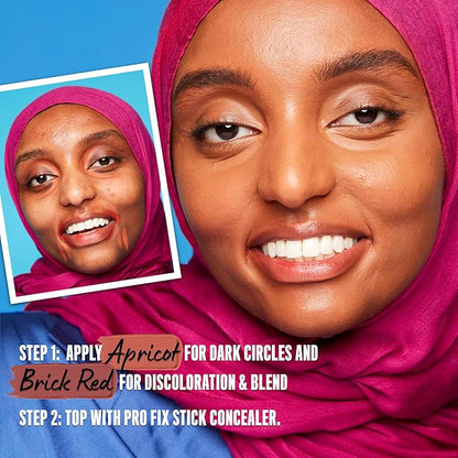 NYX PROFESSIONAL MAKEUP Pro Fix Stick Correcting Concealer, Brick Red