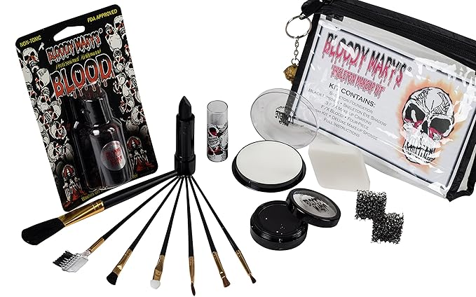 Scary Skeleton Makeup Kit By Bloody Mary -