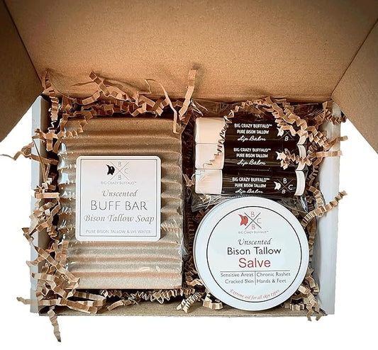 Pure Bison Tallow Unscented Gift Set Fragrances,