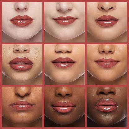 Lip Oil, Hydrating Lip Gloss Tinted Lip Balm Transparent Lip Care, Big Brush Head Glitter Shine, Long Lasting Nourishing Non-sticky Fresh Texture